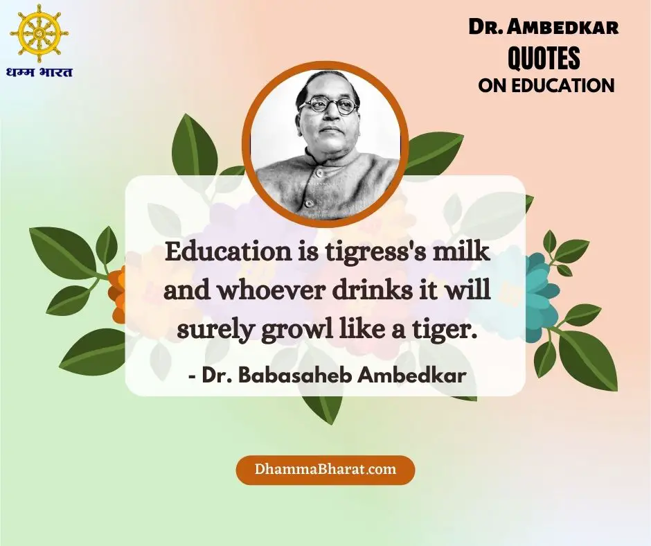 Dr Ambedkar Quotes on Education